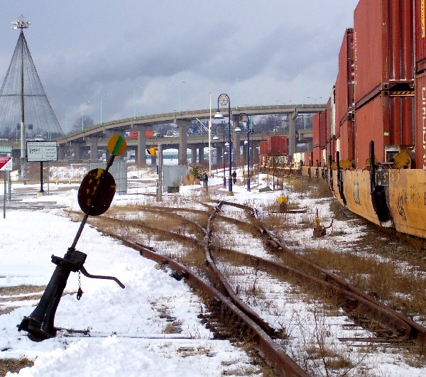 Switchstand and containers in Saint John